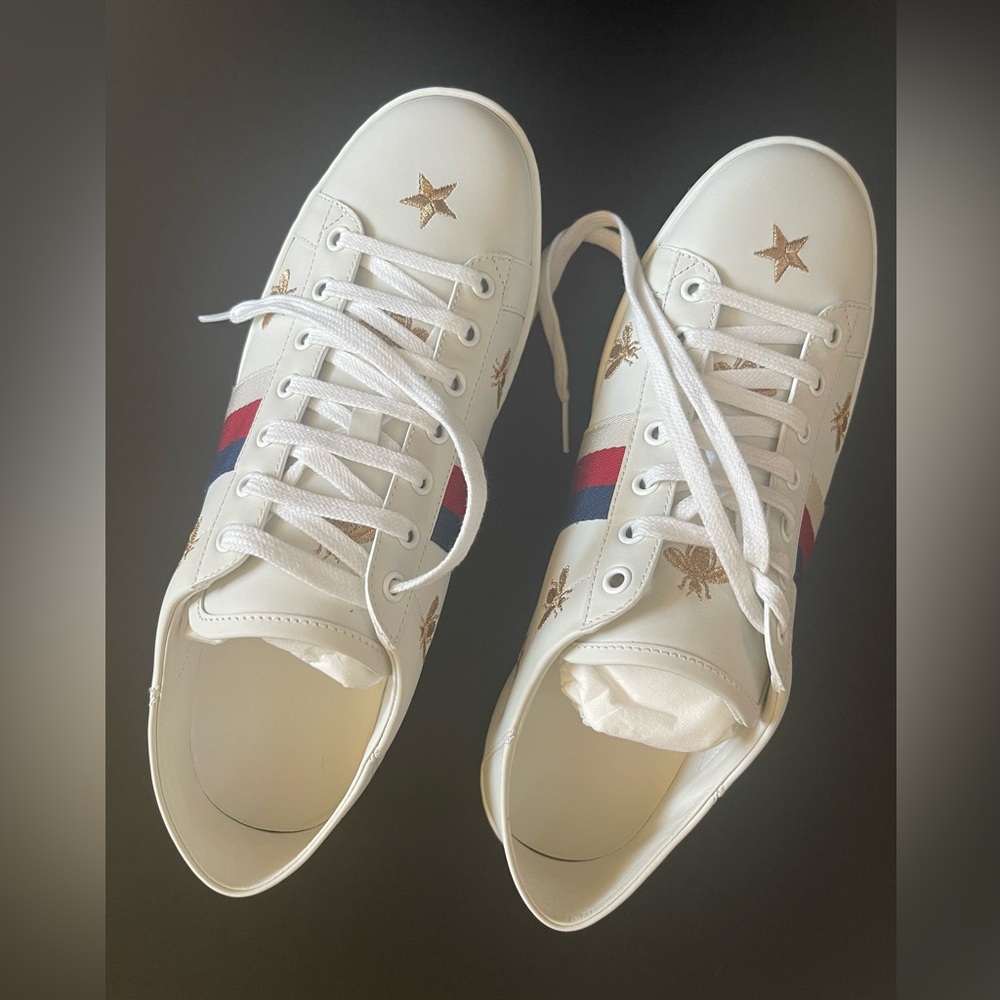 New Gucci Ace Bees and Stars Sneakers🐝 🌟                        Wmn 41/U… - Picture 5 of 15